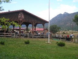 The Welcome Center at Base Camp has two meanings: 'Welcome to Philmont!' and 'Welcome Back from the trail'